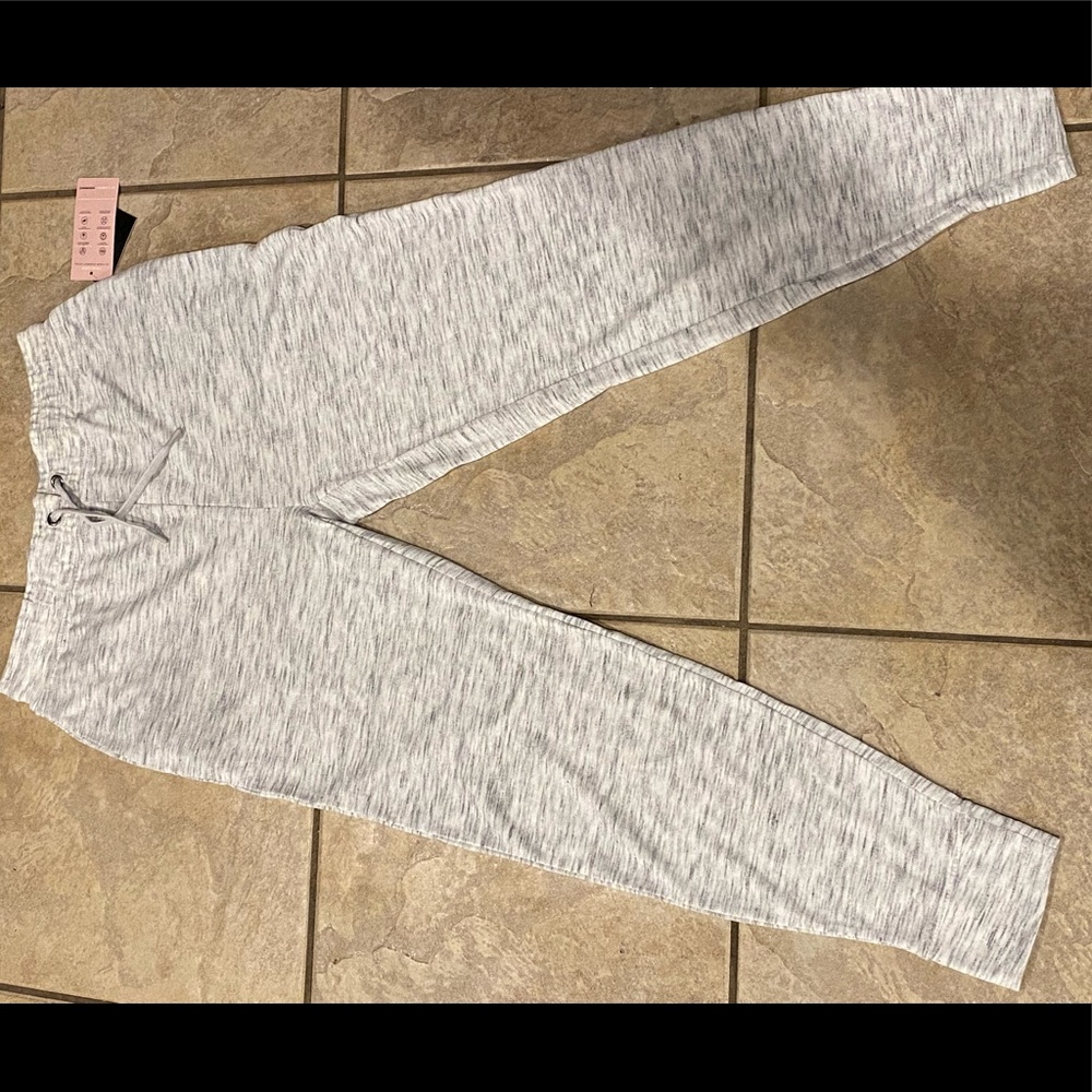 White Pattern Joggers - Picture 2 of 4